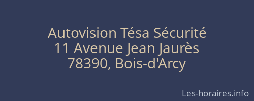 Autovision Tésa Sécurité