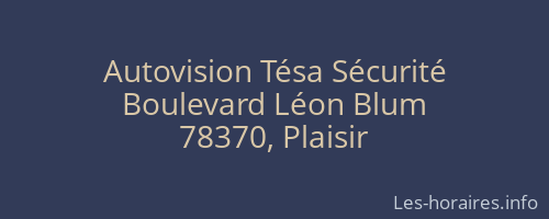 Autovision Tésa Sécurité