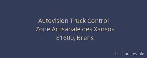 Autovision Truck Control