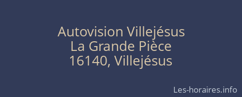 Autovision Villejésus