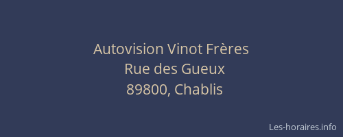 Autovision Vinot Fr&egrave;res