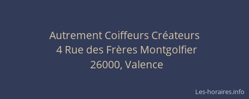 Autrement Coiffeurs Créateurs