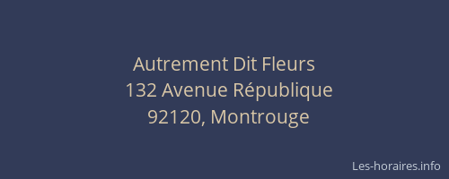 Autrement Dit Fleurs