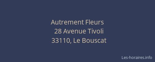 Autrement Fleurs