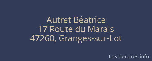 Autret Béatrice
