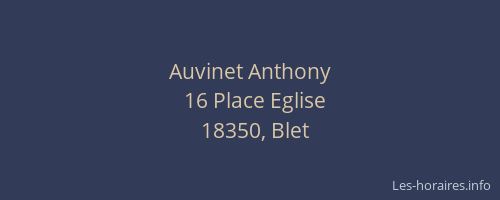 Auvinet Anthony