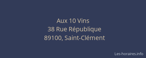 Aux 10 Vins