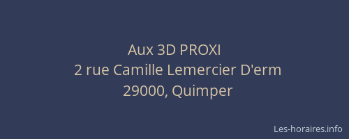 Aux 3D PROXI