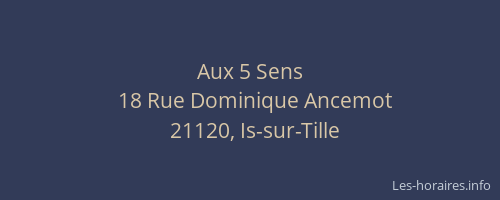 Aux 5 Sens