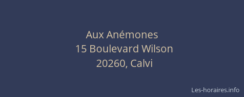 Aux An&eacute;mones