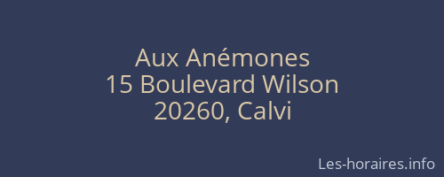 Aux Anémones