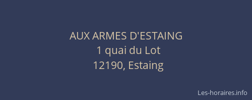 AUX ARMES D'ESTAING