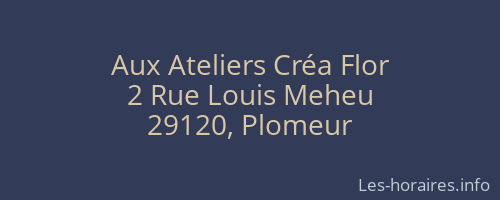 Aux Ateliers Créa Flor