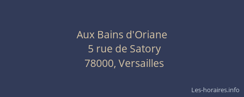 Aux Bains d'Oriane