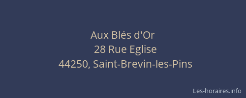 Aux Blés d'Or