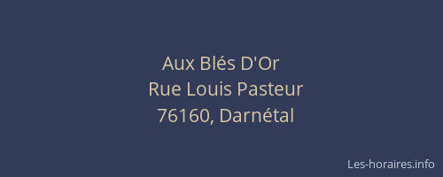 Aux Blés D'Or