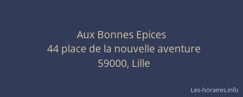 Aux Bonnes Epices