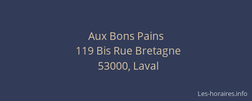 Aux Bons Pains