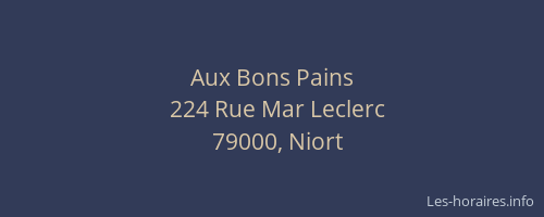 Aux Bons Pains
