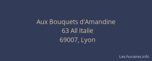 Aux Bouquets d'Amandine
