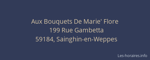 Aux Bouquets De Marie' Flore