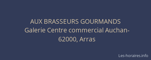 AUX BRASSEURS GOURMANDS