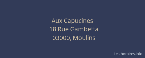 Aux Capucines