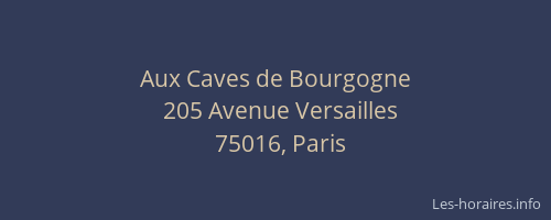 Aux Caves de Bourgogne