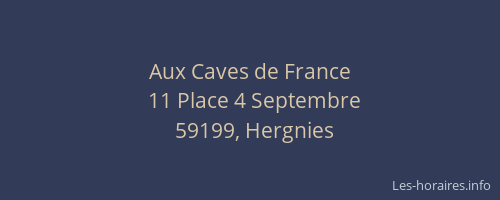 Aux Caves de France