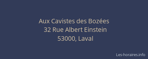Aux Cavistes des Bozées