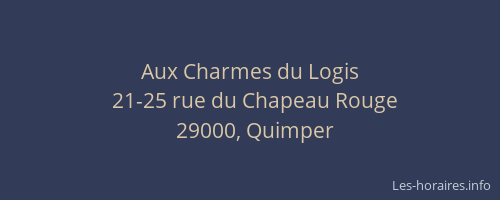 Aux Charmes du Logis