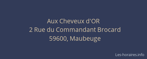 Aux Cheveux d'OR