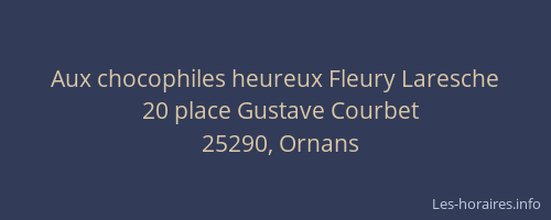 Aux chocophiles heureux Fleury Laresche