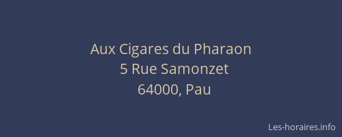 Aux Cigares du Pharaon