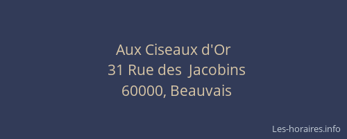 Aux Ciseaux d'Or