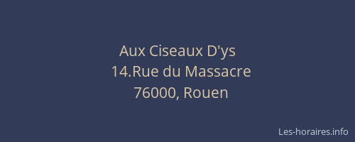 Aux Ciseaux D'ys