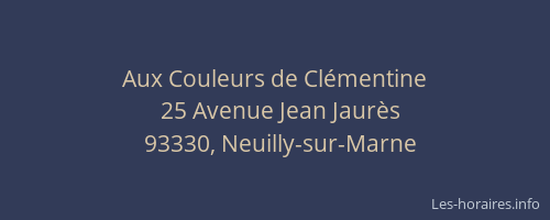 Aux Couleurs de Clémentine