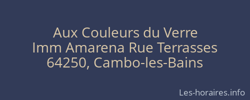 Aux Couleurs du Verre