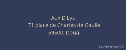 Aux D Lys