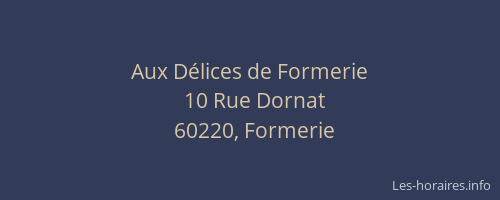 Aux D&eacute;lices de Formerie
