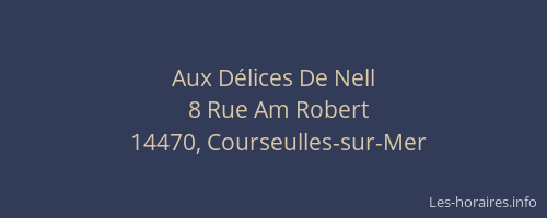 Aux D&eacute;lices De Nell