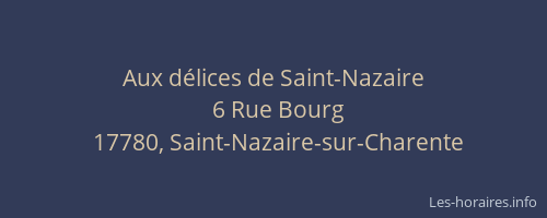 Aux d&eacute;lices de Saint-Nazaire