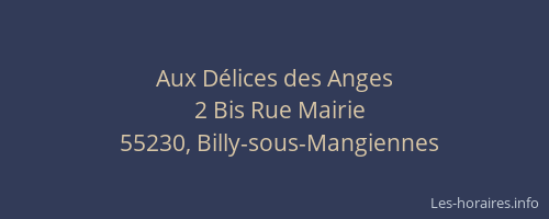 Aux D&eacute;lices des Anges