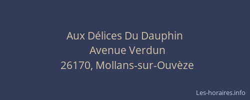 Aux Délices Du Dauphin