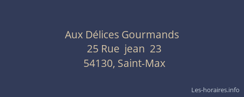 Aux D&eacute;lices Gourmands