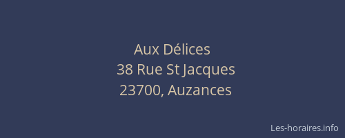 Aux D&eacute;lices
