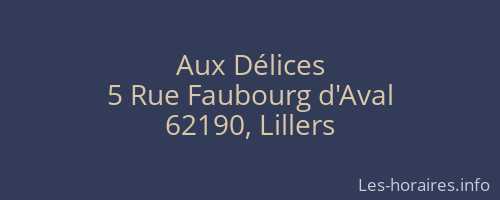 Aux D&eacute;lices