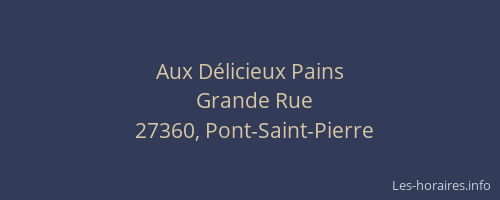 Aux D&eacute;licieux Pains