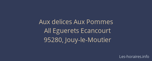 Aux delices Aux Pommes
