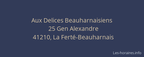 Aux Delices Beauharnaisiens